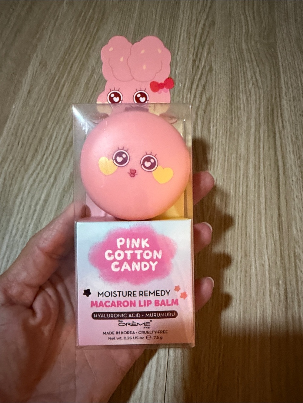 The Creme Shop Pink Cotton Candy Macaron Lip Balm NIB - Picture 4 of 9